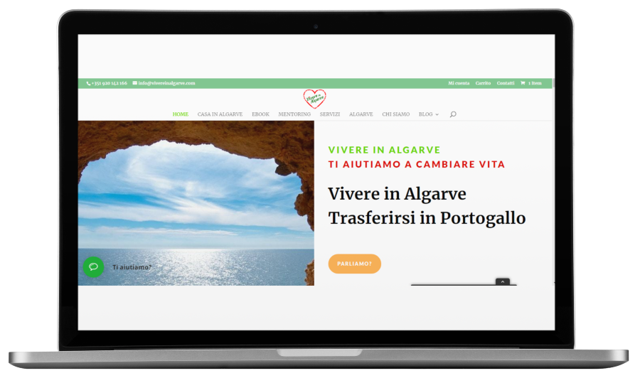 website Vivere in Algarve
